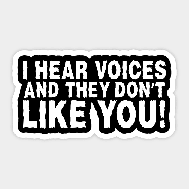 I Hear Voices Sticker by The WYLD Tribe